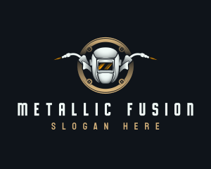 Metal Welding Helmet logo design