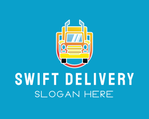 Yellow Delivery Truck logo design