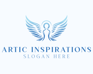 Spiritual Halo Angel logo design