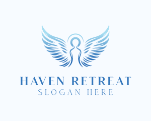 Spiritual Halo Angel logo design