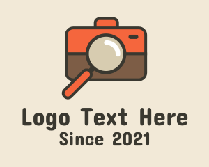 Photojournalist - Camera Magnifying Lens logo design