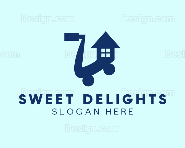 House Shopping Cart Logo