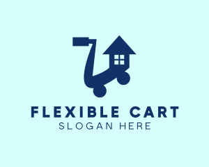 House Shopping Cart  logo design