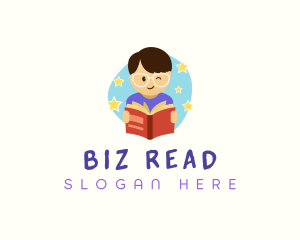 Book Reading Education logo design