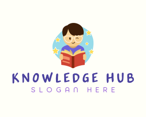 Book Reading Education logo design