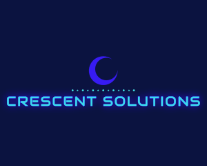 Crescent Moon Astrology logo design