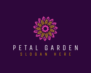 Bohemian Mandala Petal  logo design