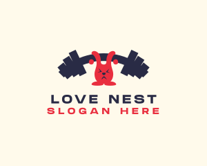 Bunny Fitness Weightlifting Logo