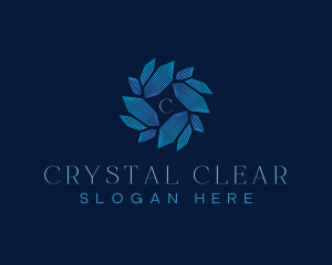 Crystal Swirl Startup logo design