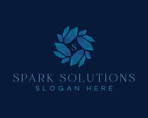 Crystal Swirl Startup logo design