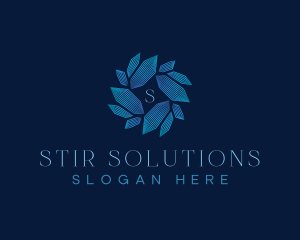 Crystal Swirl Startup logo design