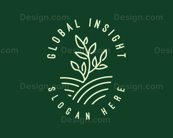 Agriculture Seedling Plant Logo