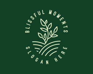 Agriculture Seedling Plant logo design