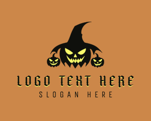 Scary Pumpkin Halloween logo