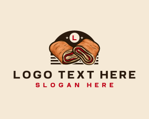 Pepperoni Roll Sandwich Logo