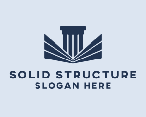 Column Building Structure logo design