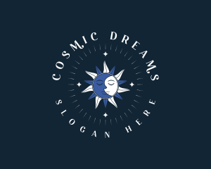 Mystical Moon Sun logo design