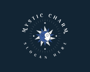 Mystical Moon Sun logo design