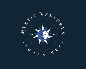 Mystical Moon Sun logo design