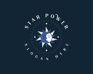 Mystical Moon Sun logo design