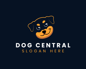 Smirking Pet Dog logo design