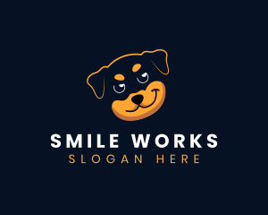 Smirking Pet Dog logo design