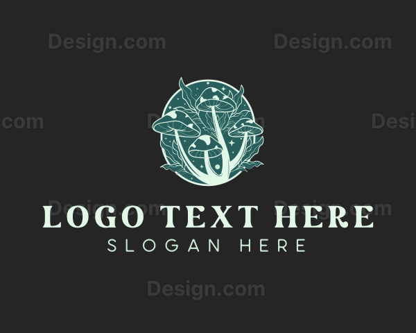 Mystical Mushroom Fungi Logo