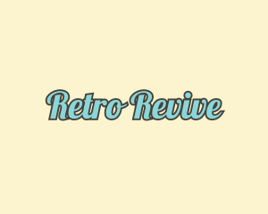 Simple Retro Cursive logo design