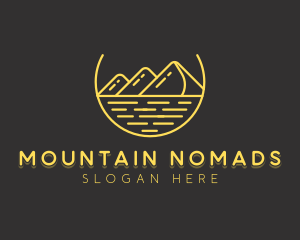 Nature Mountain Camp  logo design