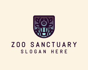 Deer Twilight Zoo logo design