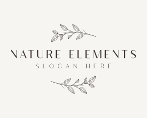 Organic Nature Leaf logo design