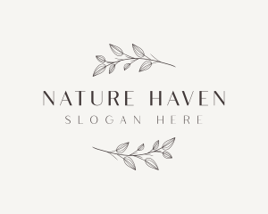 Organic Nature Leaf logo design