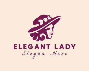 Elegant Beautiful Lady logo design