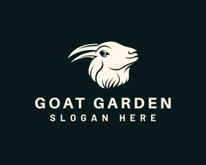 Crow Goat Animal logo