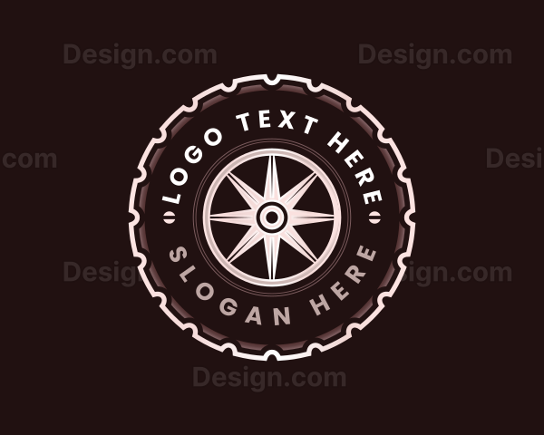 Automotive Mechanic Tire Logo