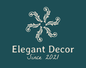 Leaf Flourish Decor  logo design