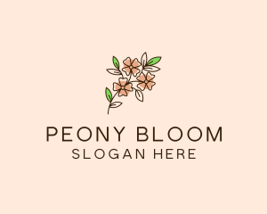 Minimalist Flower Bloom logo design
