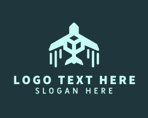 Airplane Cargo Shipping logo