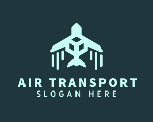 Airplane Cargo Shipping logo design