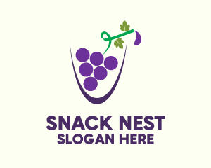 Grape Juice Cup logo design