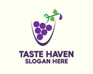 Grape Juice Cup logo design