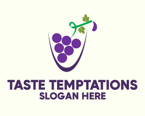 Grape Juice Cup logo design