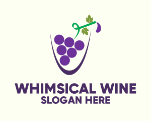 Grape Juice Cup logo design