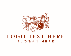 Photography - Floral Camera Photography logo design
