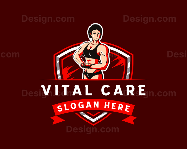Strong Woman Trainer Logo