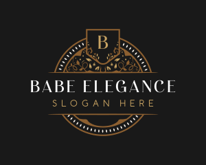 Decorative Floral Boutique logo design