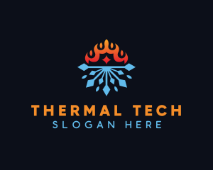 Heating Cooling Temperature logo