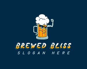 Beer Mug Liquor logo design