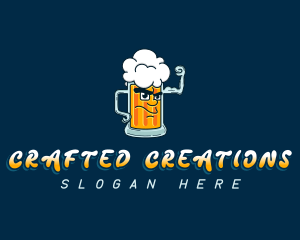 Beer Mug Liquor logo design