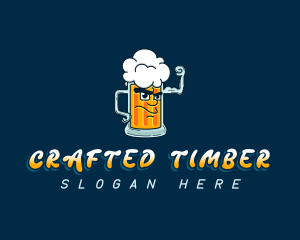 Beer Mug Liquor logo design